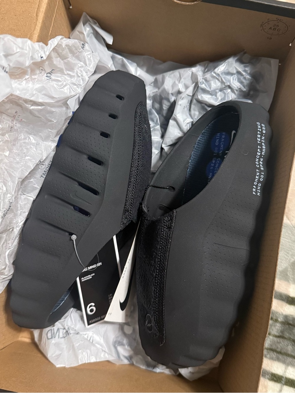 Nike Mind 001 Fragment Black Slides
